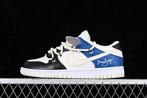 All categories Nk SB Dunk series Nk SB Dunk Low low-top sneakers Nk Dunk Low Retro Vibe customized version of deconstructed strap casual sneakers DJ6188-100